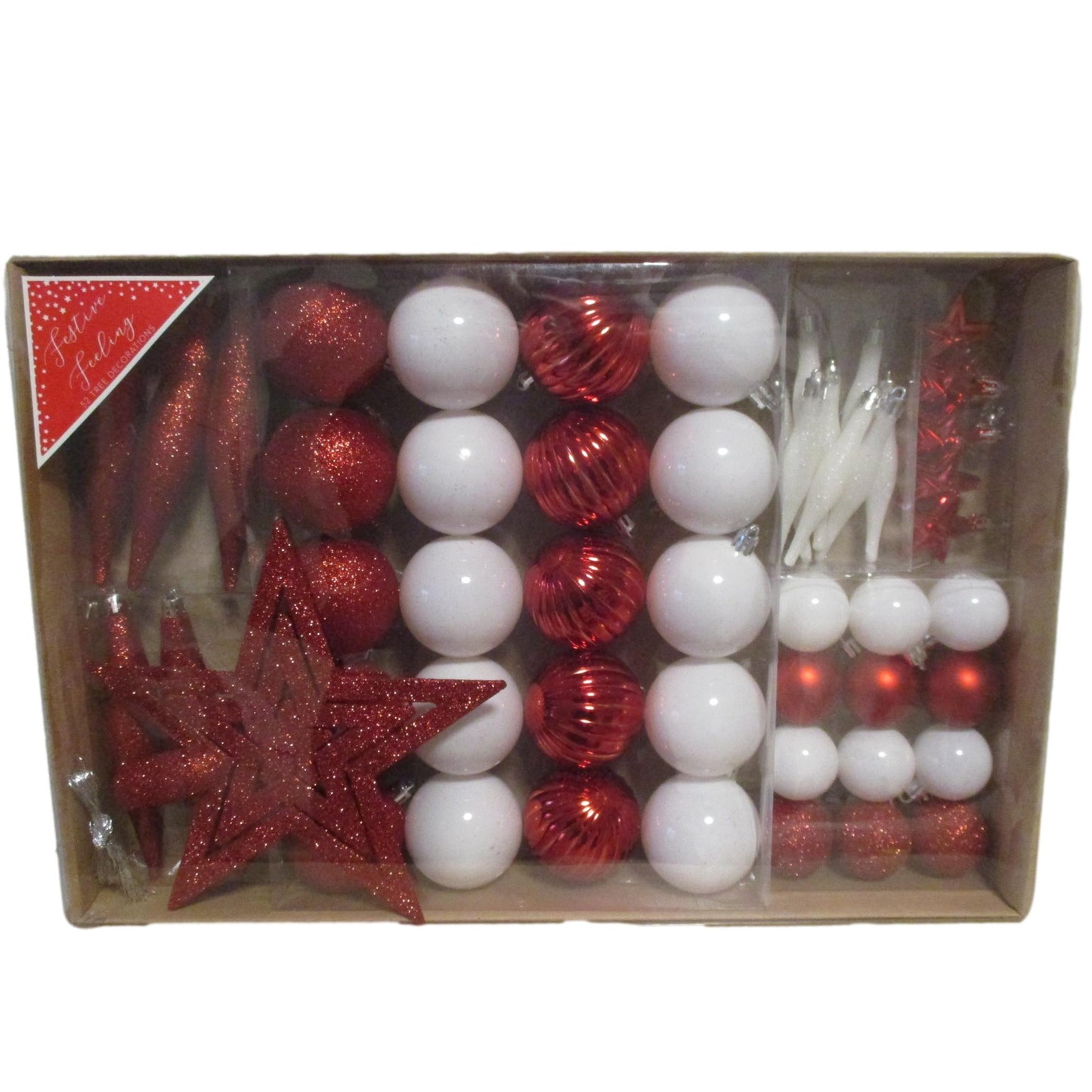 Christmas Tree Decoration Set of 52 Gorgeous Baubles