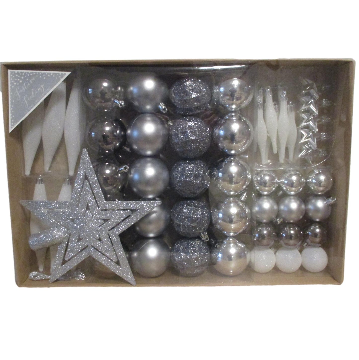 Christmas Tree Decoration Set of 52 Gorgeous Baubles